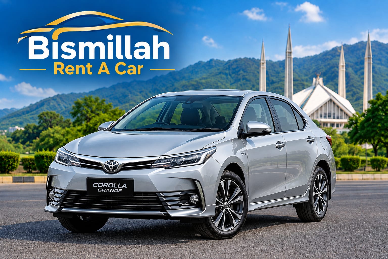 Sedan Fleet rent a car in Islamabad