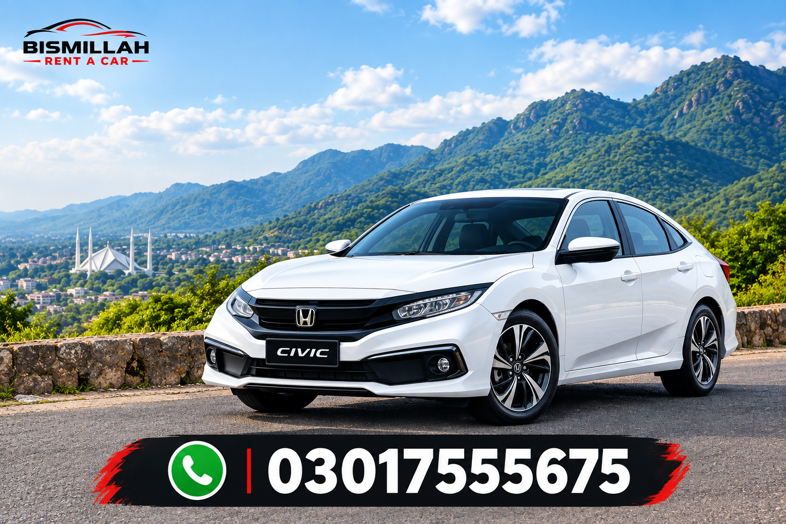 Honda Civic rental car