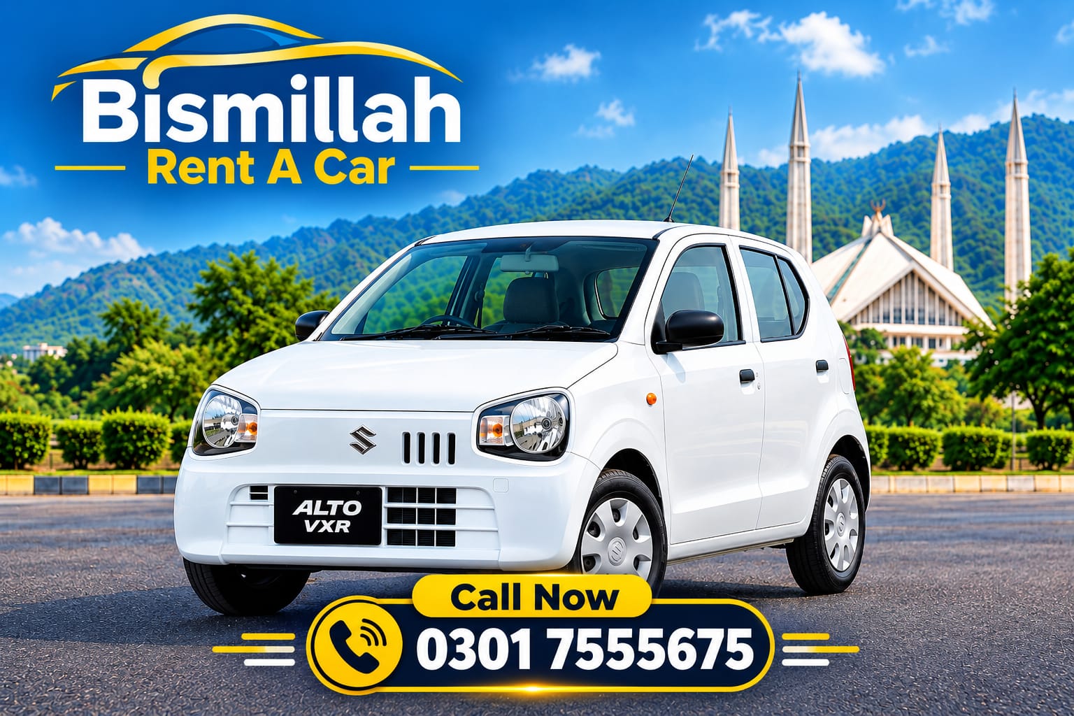 Mini Fleet rent a car in Islamabad